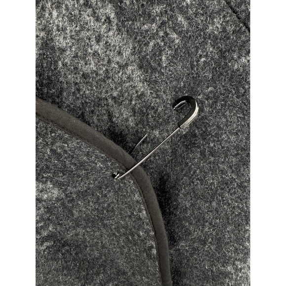 Gudrun Sjoden Wool Coat‎ Jacket Size L Angel Printed Gray Winter Cozy - Picture 8 of 13